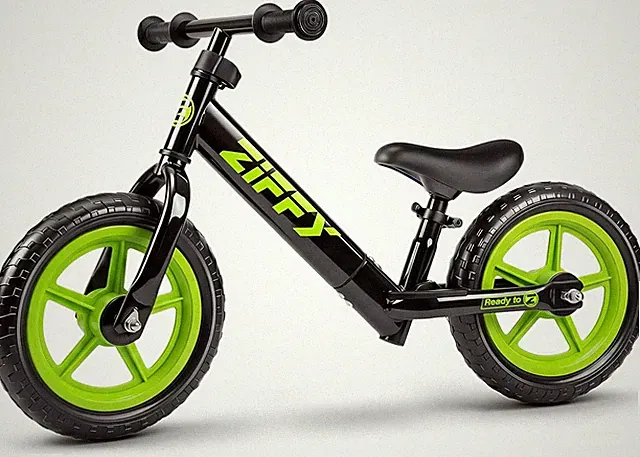 12-Inch No-Pedal Balance Bike for Toddlers Aged 2-5, Lightweight Steel Frame