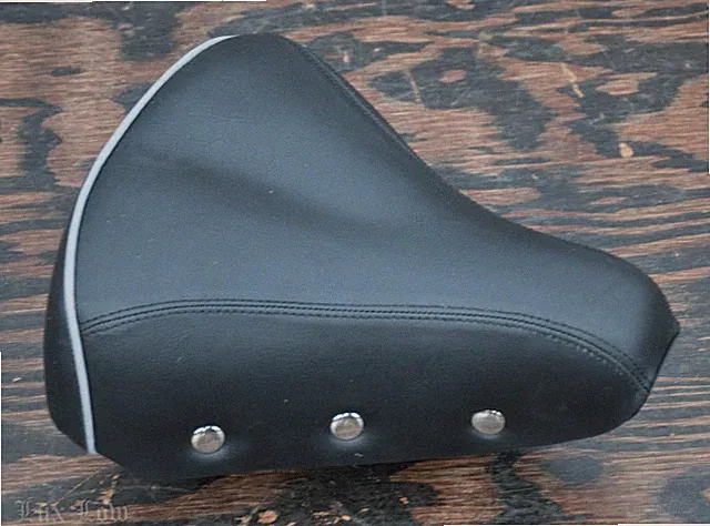 Black Touring Bicycle Saddle Vintage Schwinn Raleigh Cruiser Bike Seat Fixie NOS