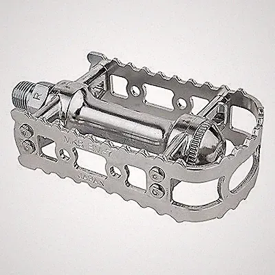 MKS reissued BM-7 BMX bicycle pedals - 9/16" - SILVER