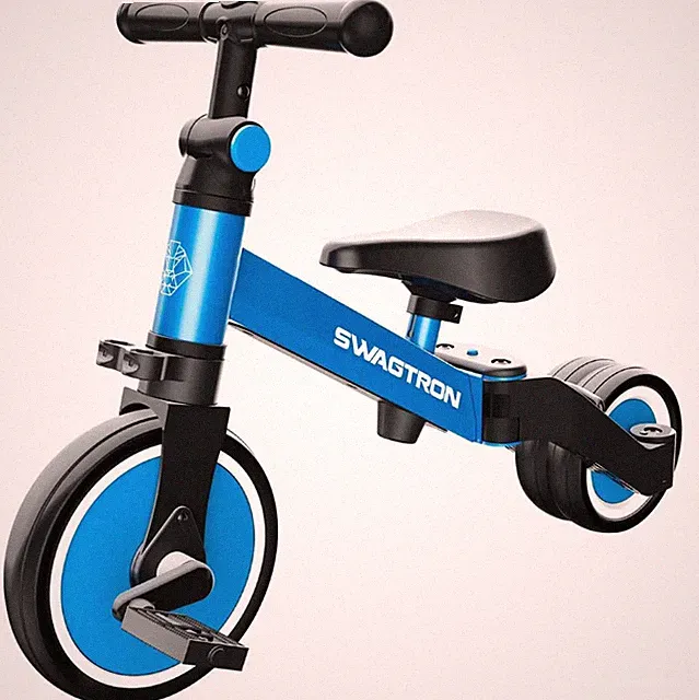 NEW SWAGTRON K7 3-in-1 Tricycle & Balance Bike for Kids Blue Free US Shipping