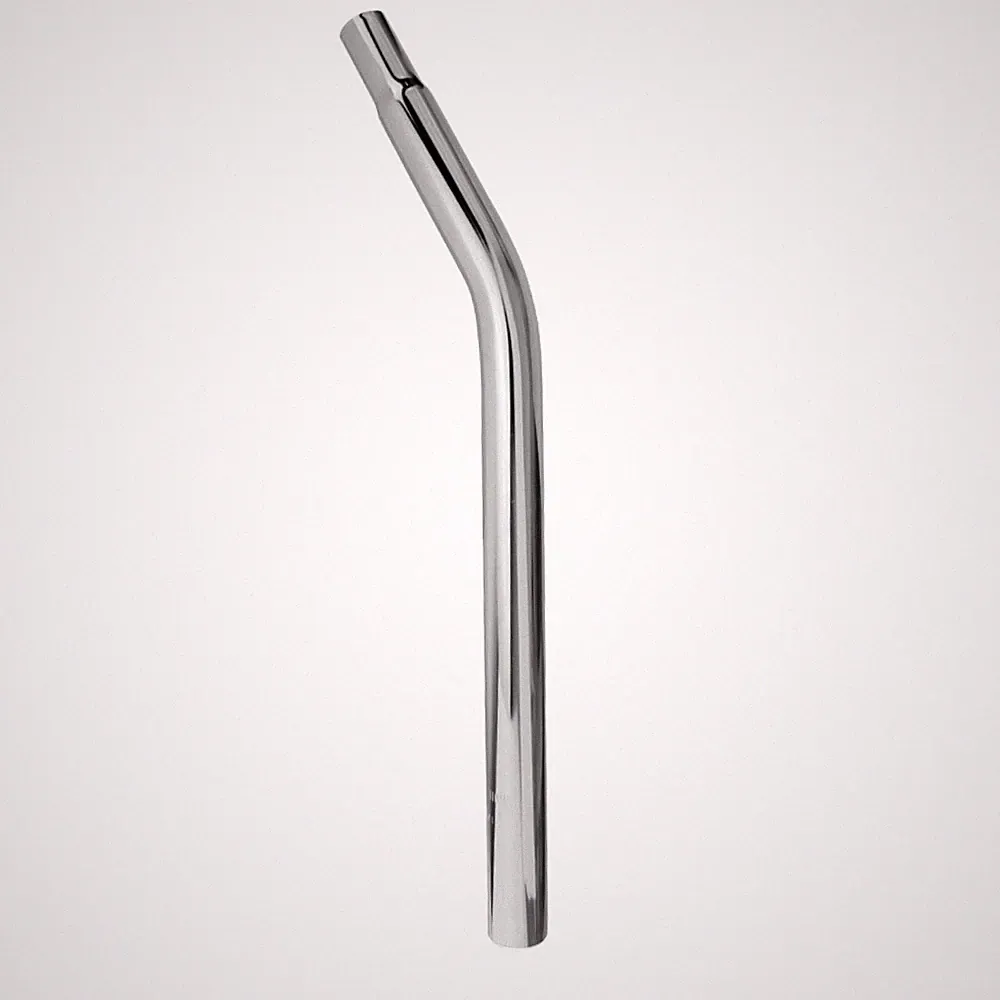 ​PRO+ 25.4MM 1" STEEL SEATPOST LAYBACK BMX CRUISER BICYCLE 7/8 SADDLE CHROME