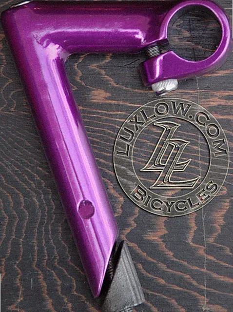 Purple Alloy FIXIE Bicycle Quill Stem 22.2mm Vintage Fixed Gear Track Road Bike
