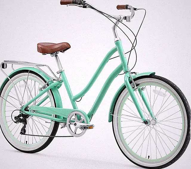 sixthreezero EVRYjourney Steel Step-Through Touring Hybrid Bike 7 Speed 26" MINT